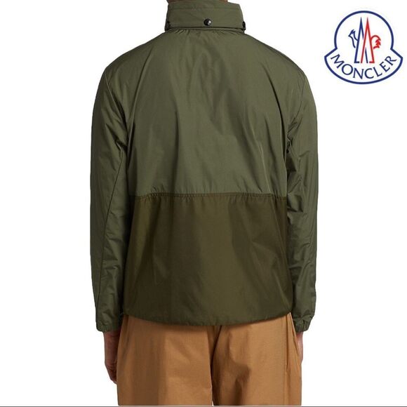 MONCLER **NWT** Olive Green Carax Windbreaker Jacket - Picture 9 of 16